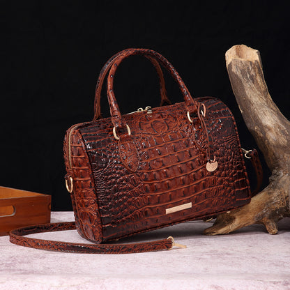 Handmade Crocodile Leather Handbag – Luxury Genuine Leather Purse