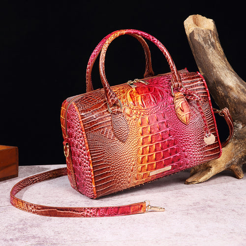 Handmade Crocodile Leather Handbag – Luxury Genuine Leather Purse