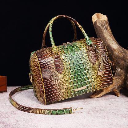 Handmade Crocodile Leather Handbag – Luxury Genuine Leather Purse