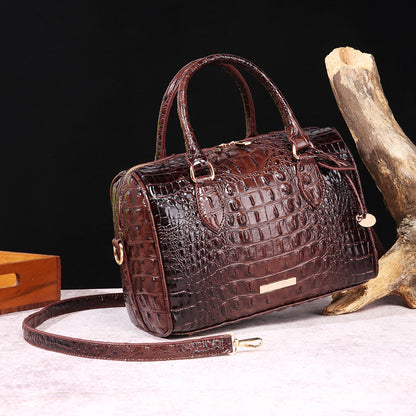Handmade Crocodile Leather Handbag – Luxury Genuine Leather Purse