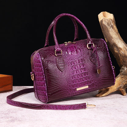 Handmade Crocodile Leather Handbag – Luxury Genuine Leather Purse