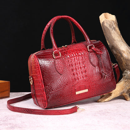 Handmade Crocodile Leather Handbag – Luxury Genuine Leather Purse