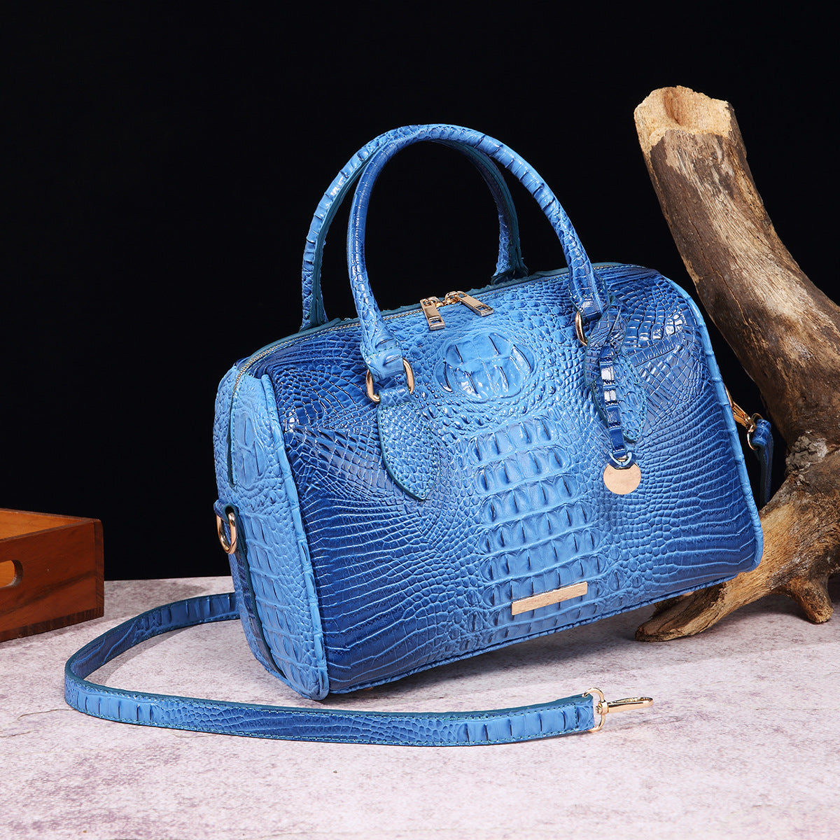 Handmade Crocodile Leather Handbag – Luxury Genuine Leather Purse