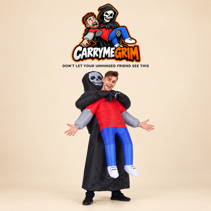 Inflatable Halloween Cosplay Piggyback Costume for Kids and Adults