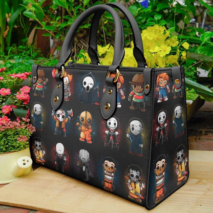 Handmade Horror-Inspired Leather Handbag