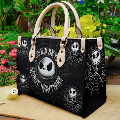 Handmade Horror-Inspired Leather Handbag
