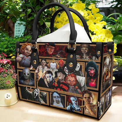 Handmade Horror-Inspired Leather Handbag