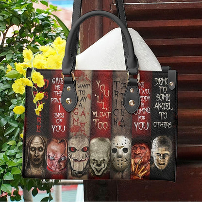 Handmade Horror-Inspired Leather Handbag
