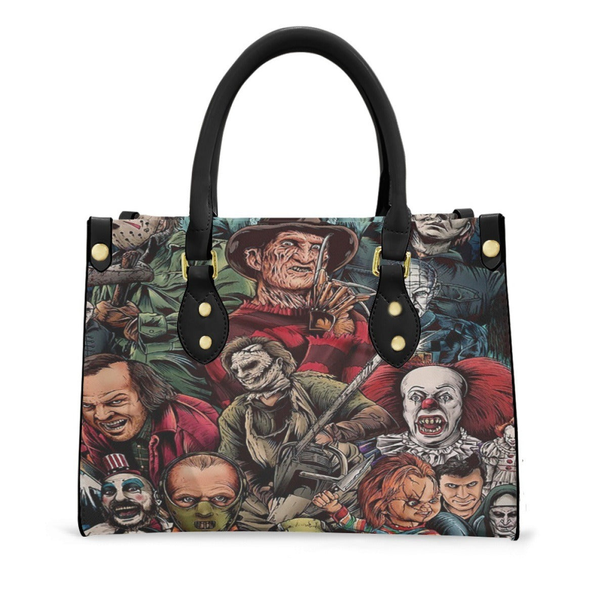 Handmade Horror-Inspired Leather Handbag