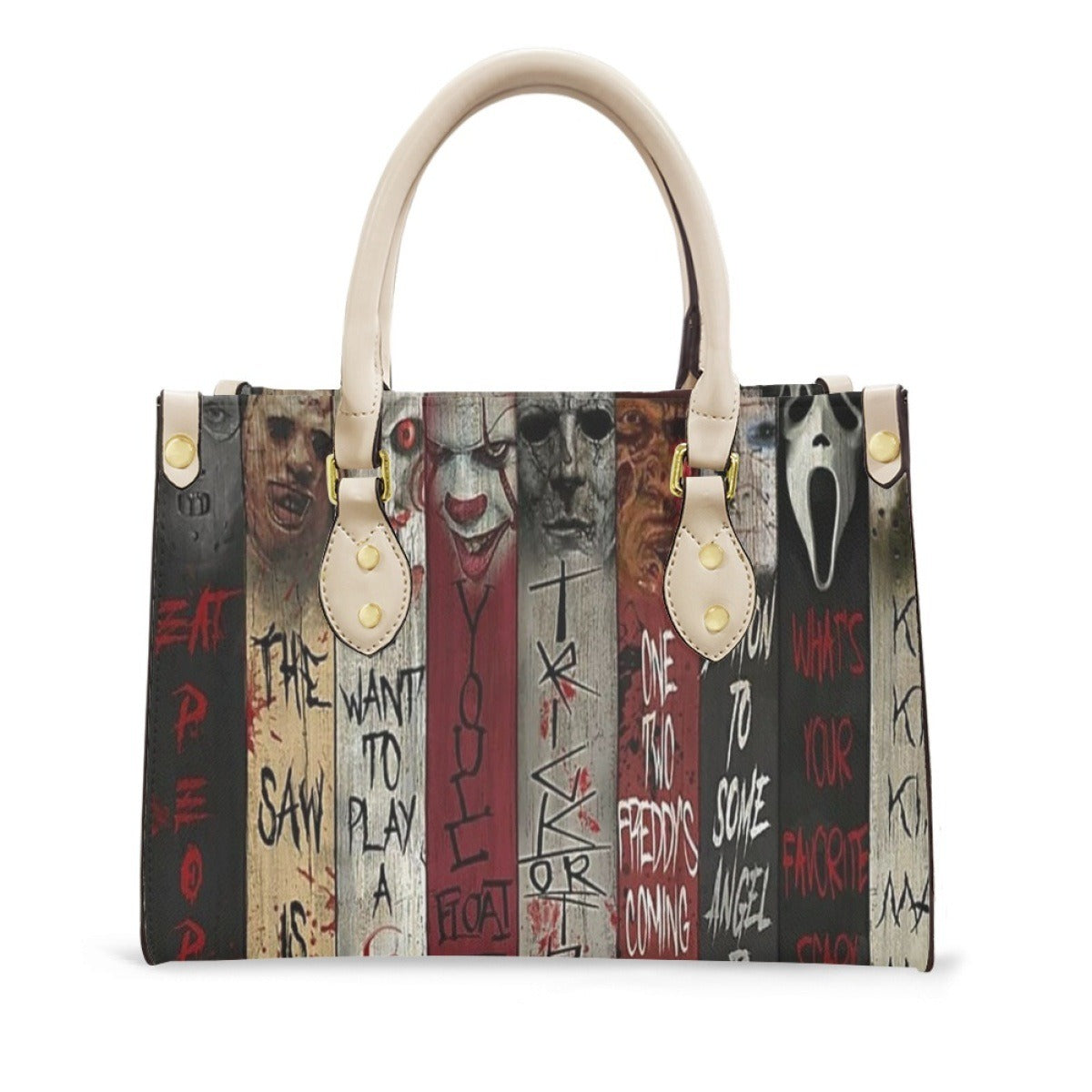 Handmade Horror-Inspired Leather Handbag