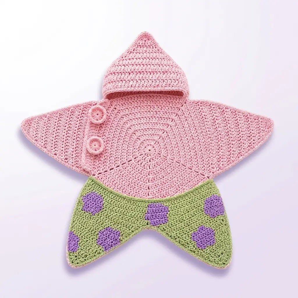 Handmade Crochet Baby Star Suit